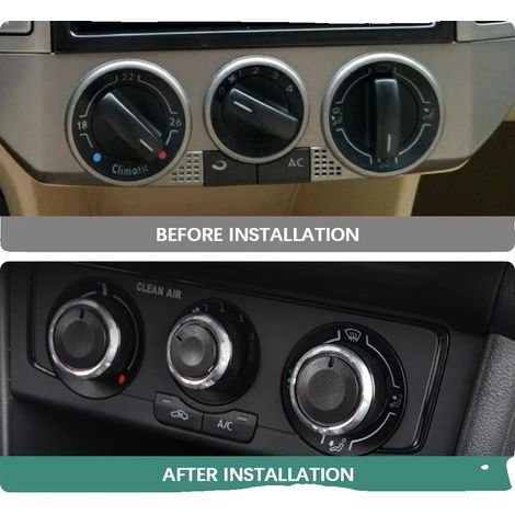 Mando del aire acondicionado, plástico ABS, 4,5 cm de diámetro, 3 cm de altura, compatible con coches compactos de 2004 a 2013, giro suave. (1/5)