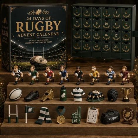 Calendrier de l'Avent Sportif 2026 - Boîte Surprise Calendrier de l'Avent S - 2026 Stadium Rugby - 26183CM (Épaisseur acrylique 3mm)