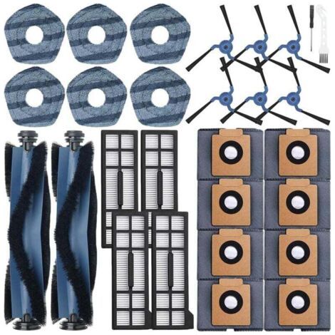 Pour X10 Pro Omni : 2 Brosses Principales, 6 Chiffons de Nettoyage, Latérales, 4 Filtres HEPA, 8 à Poussière, 1 Outil Tournevis (1/4)