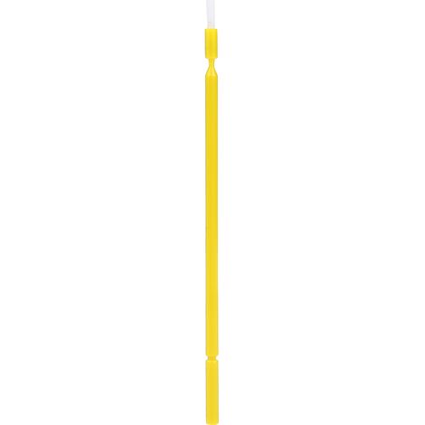 100 applicateurs dentaires jetables à micro-brosse flexibles (jaunes) (1/5)