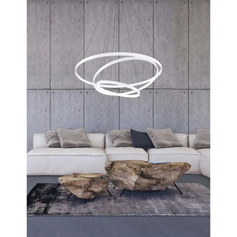[NEUWERTIG] B-Ware Nova Luce Pendelleuchte Hängeleuchte Dea Led Weiß Warmweiß Esszimmer Wohnzimmer