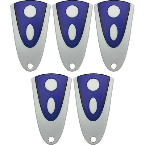 5er-Pack Garagentorsender 433,92 MHz, kompatibel mit Novoferm Novotron 502 MAX43-2, Novotron 512 MIX43-2, Novotron 522 und Novoferm MNHS433-2 (1/5)