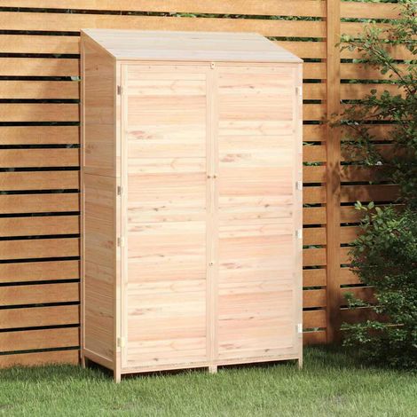Abri de jardin Cabane de jardin - 102x52x174,5 cm Bois de sapin solide BV221357 - BonneVie (1/5)