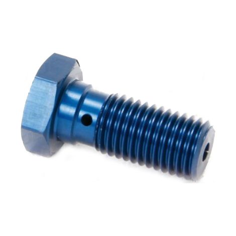 Tornillo hidráulico TRW ZF para latiguillos de freno M10X1.25 (doble) azul