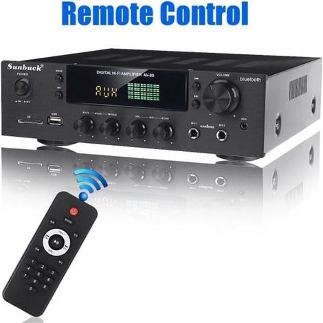 Cellfast – Amplificateur Hifi 2 x 200W Bluetooth 5.0 – Entrée Phono Auto – Calibrage HDMI – Réverbération karaoké multifonctionnelle (1/4)