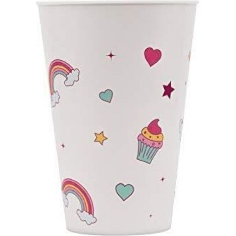 Tasse Réutilisable - Licorne - 400 ml - Pour Anniversaires Enfants - Usage Maison et Déplacement - 1 Pièce