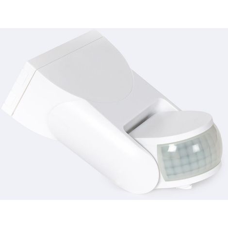 Sensore di Movimento PIR 360° Orientabile IP65 Bianco