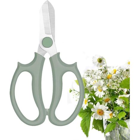 Hochleistungs-Gartenschere für Blumen, Zweige und Blätter, Blumenschere, hochwertige Blumenschere aus dickem Edelstahl. (1/3)