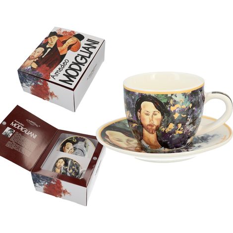Tazzina da caffè con piattino, Modigliani, Leopold Zborowski, regalo (1/3)