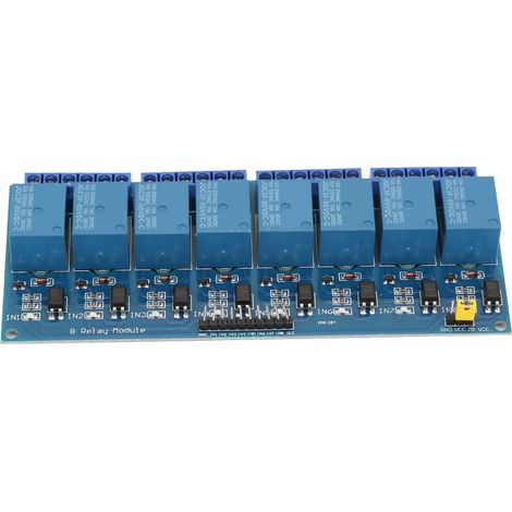 Module relais 8 canaux avec isolation par optocoupleur, carte bleue, module relais PLC pour commande (5 V) (1/5)