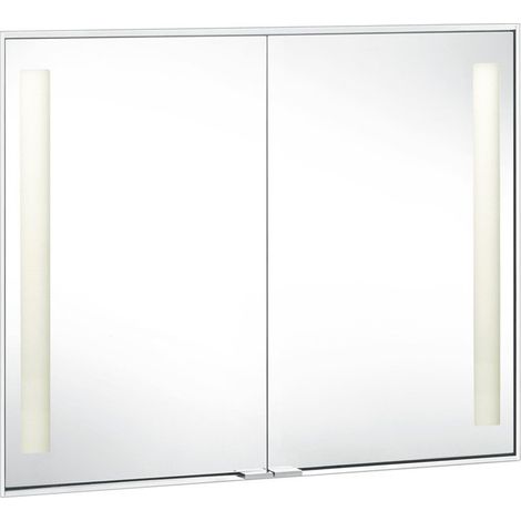 Meuble miroir ROYAL INTEGRAL 911 x 711 x 170 mm anodisé argenté KEUCO