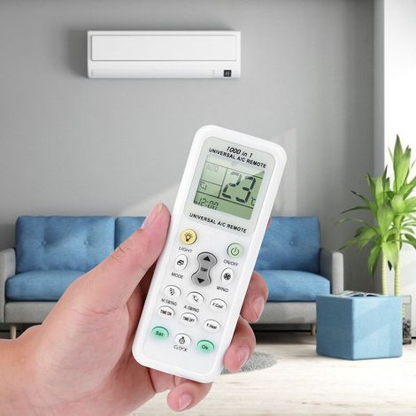 Télécommande universelle pour climatiseur avec écran LCD et réglages en un clic (1/5)