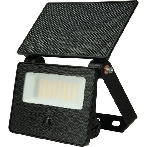 TONIK SOLAIRE Projecteur solaire rectangulaire 3000K 11W 800lm 25000h 110° IP65 ARIC 51771 (1/5)
