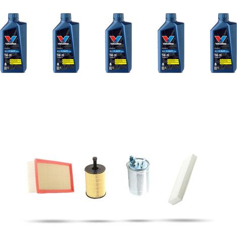 Kit tagliando 4 FILTRI e 5L OLIO compatibile con Vw Sharan I (7M) 1.9 TDI 96kw Dal 2002 (1/5)