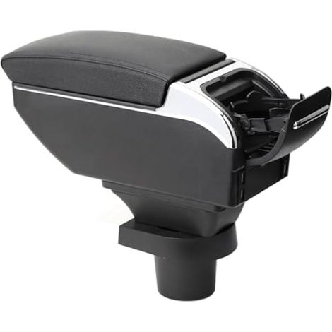 Compatible avec Scion XD 2008–2016 Accoudoir réglable pour console centrale de voiture, double chargeur USB, avant et arrière, support en cuir imperméable pour siège de voiture, installation (1/5)
