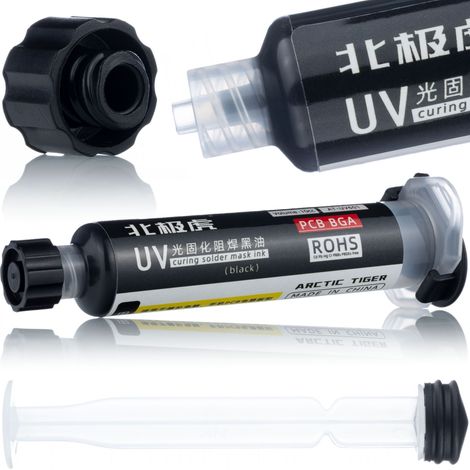 Soldermask nero 10ml con stantuffo