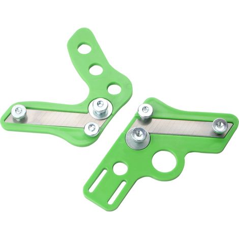 1PC Coupe-bordures manuel pour le travail du bois, grattoir à bandes PVC et plâtre, coupe-bordures à angle droit (bord arrondi)