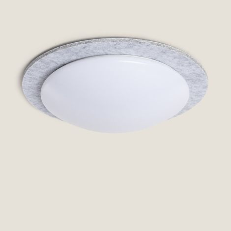Plafón LED Acústico 18W Circular Fieltro Ø460 mm CCT Seleccionable Lezhan Gris (1/4)