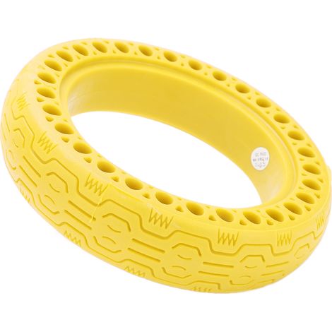 Pneu increvable 8,5x2 pour trottinette Xiaomi M365, antidérapant et résistant, disponible en jaune. (1/5)