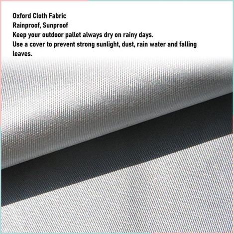 Cocosity Bâche de couverture de palette Pallet Cover Tarp Water Proof jardin moteur Noir 120x100x116cm / 47,2x39,4x45,7 pouces (1/5)