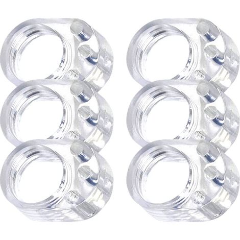 protection poignee porte - lot de 6 protège poignée porte transparents et protege mur pour poignée de fenêtre pour protéger contre les marques (1/5)