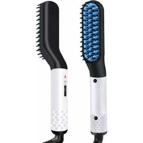 Elektrischer Mini-Kamm für Herrenbart und -haar, Bart- und Haarglätter (1/5)