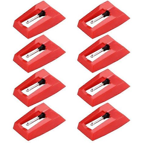 8Pcs Lecteur de Disques Aiguille Stylet de Rechange pour Lecteur de Disques Vinyle (1/5)