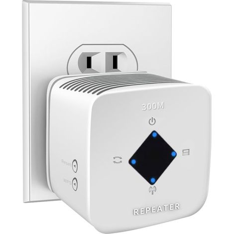 WLAN-Repeater/Extender, drahtloser Signalverstärker für Zuhause mit Ethernet-Anschluss, schnelle Installation (1/4)