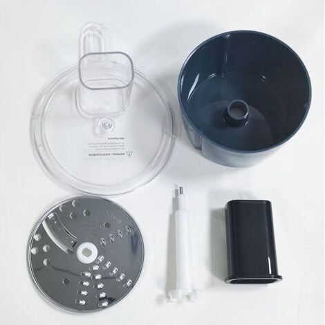 Râpe et trancheuse à légumes multifonctions, compatible avec les robots TM5 et TM6, lavable au lave-vaisselle, monobloc (1/4)