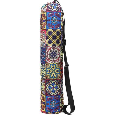 Tophances Yoga Mat Storage Bag with Reflective Storage Pockets and Full Zipper, Multicolor 08, 29.5  6.3 inches (1/5)