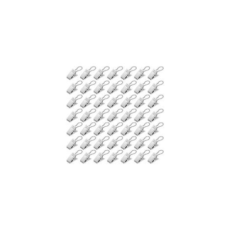 50 Pièces Pinces à Rideaux en Métal, Clips de Rideaux Acier Inoxydable, Pince Rideaux Decoration Crochets de Suspension, pour Chambre à Coucher, Salle de Bains, Décoration de la Maison, Argent (1/5)