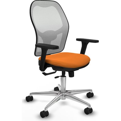 Sedia da ufficio piqueras y crespo Jorquera arancione mesh (1/2)