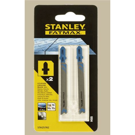 STANLEY - 2 LAME PER SEGHETTOALTERNATIVO PER METALLO - 2,56MM
