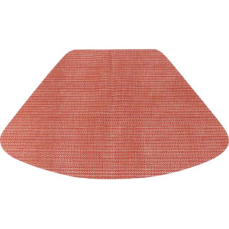 Tapis De Table En Pvc Antidérapant Imperméable Isolation Thermique Pour Vaisselle Assiettes Et Couverts Rouge Lot De 1 (1/2)