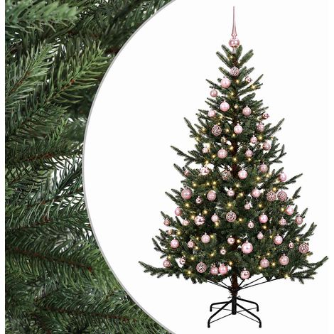 Künstlicher Weihnachtsbaum mit Weihnachtskugel 210 cm 300 LEDs vidaXL (1/5)