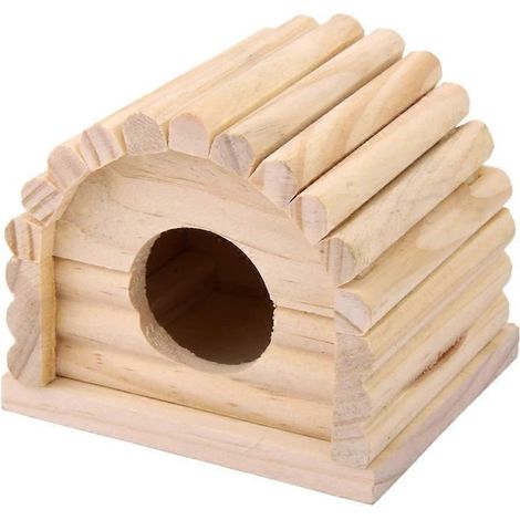 Hamsterhaus, Mäusehaus, Holzhaus, Unterschlupf, Versteck für Kleintiere