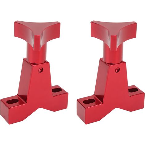 Support de tube de cric haute levée universel en métal, réglable, pour SUV et RZR (rouge), 2,5 à 6,35 cm (1 à 2,5 pouces). (1/5)