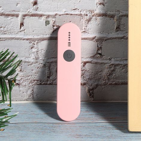 Lampe de désinfection LED UV neuve en stock, lampe germicide UV, lampe anti-acariens, portable USB, pour la désinfection des objets personnels et des téléphones portables, rose. (1/5)