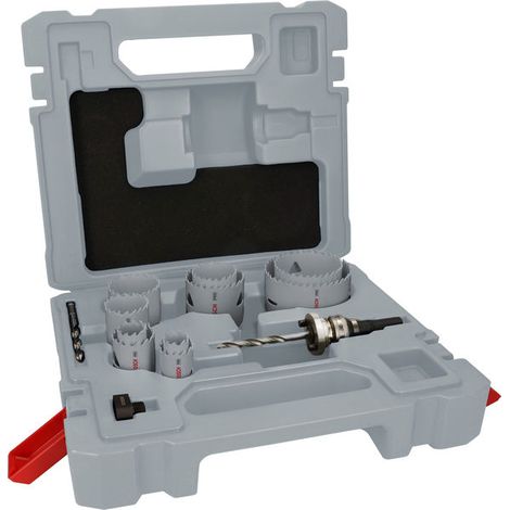Set di supporti Q-Lock per seghe a tazza multimateriale Bosch PRO, 10 pz.