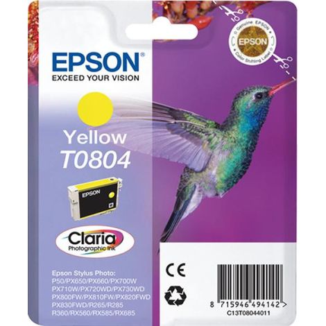 EPSON Cartouche d'encre T0804 Jaune - Colibri (C13T08044011) (1/2)