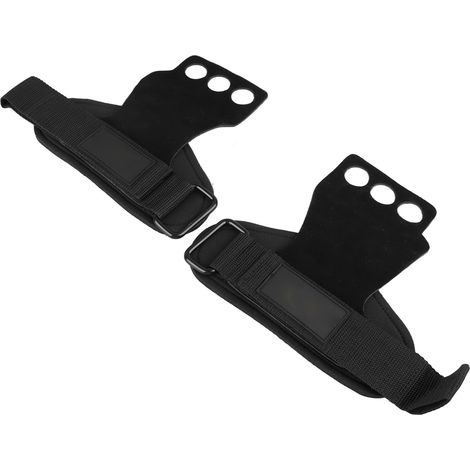 Gants à 3 doigts en cuir de vachette résistant pour hommes et femmes, idéaux pour les sports de plein air et l'entraînement quotidien, noirs, taille M. (1/5)