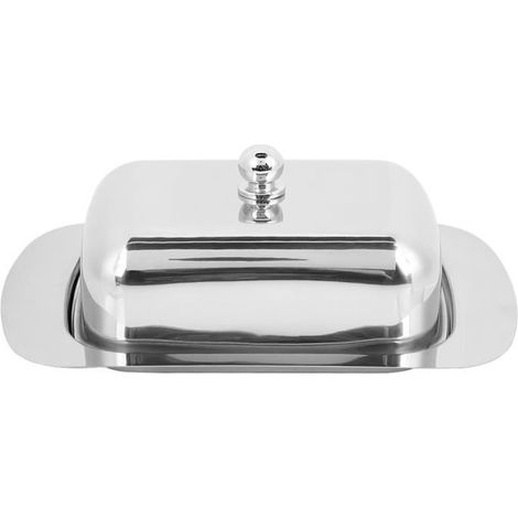 Beurrier - VGEBY - Acier Inoxydable - Couvercle - 19x12,5 cm - Rangement Pratique-Ywey (1/4)