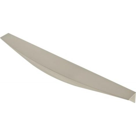 Poignée de porte courbe en aluminium noir mat – Entraxe 224 mm – Longueur 290 mm – Hauteur 21 mm – Installation facile sur toutes portes – Cadap
