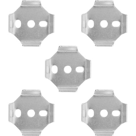 Kit de Fixation pour Porte-Serviettes Mural en Acier Inoxydable, Plaque Carrée 35x35 Mm, 5 Pièces, Support Robuste pour Tringle à Serviettes et Accessoires de Salle de Bain, (1/5)