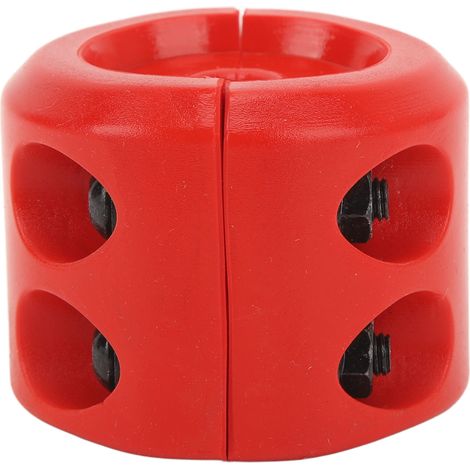 Crochet de câble de treuil avec butée en caoutchouc, amortisseur de ligne, clé Allen incluse, rouge, pour ATV UTV SUV ORV camions (1/5)