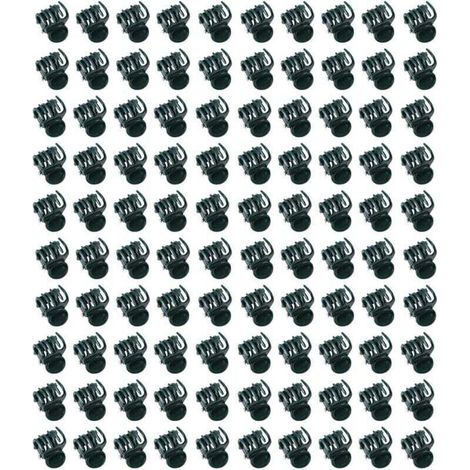 Ulisem Lot de 100 mini pinces à orchidées en plastique, clips de support pour plantes de jardin, clips droits faciles à utiliser, clips de support durables pour tiges, vignes, fleurs de jardin
