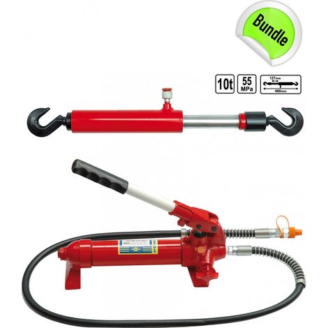 Handpumpe Hydraulik Zugzylinder für Richtsatz 10 Tonnen (1/4)