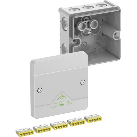 Spelsberg 80243001 Abzweigkasten (L x B x H) 102 x 102 x 57 mm Grau IP66 1 St.