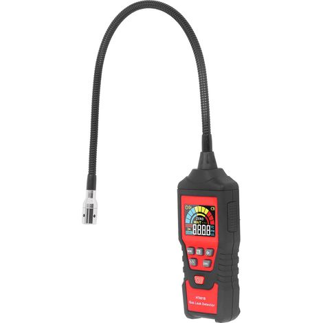 Gasleckdetektor mit akustischem und optischem Alarm, LCD-Digitalanzeige, geeignet für den Heimgebrauch (1/5)