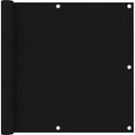 Paravent de balcon vidaXL noir 90 x 600 cm en tissu Oxford (1/5)